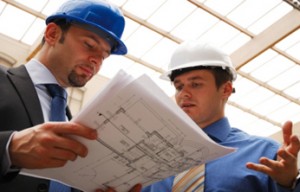 architects discussing plans
