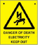 electricity sign