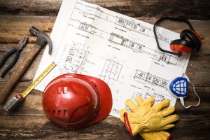 Personal Protective Equipment on a desk