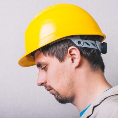 Construction worker with depression